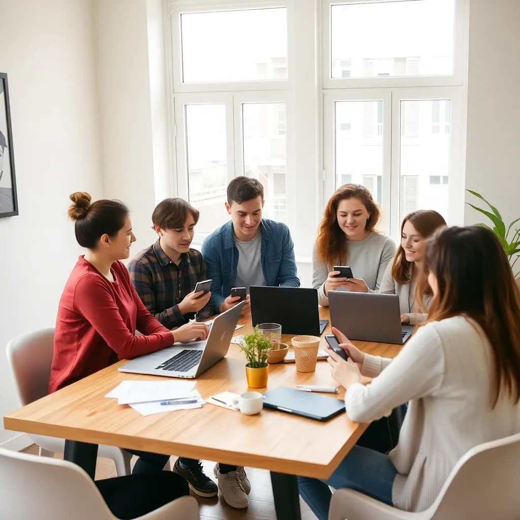 Jonge mensen die samen hun financiën plannen