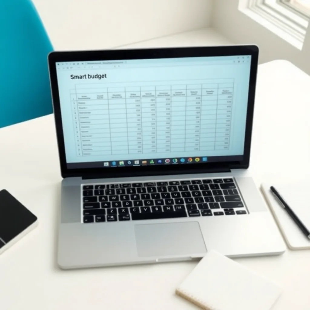 Persoon die inkomsten en uitgaven in een app bijhoudt